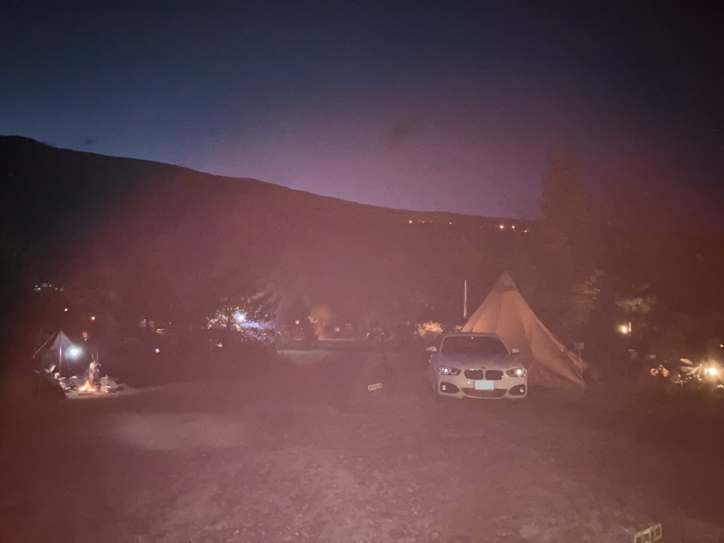 無印良品カンパーニャ嬬恋キャンプの夜