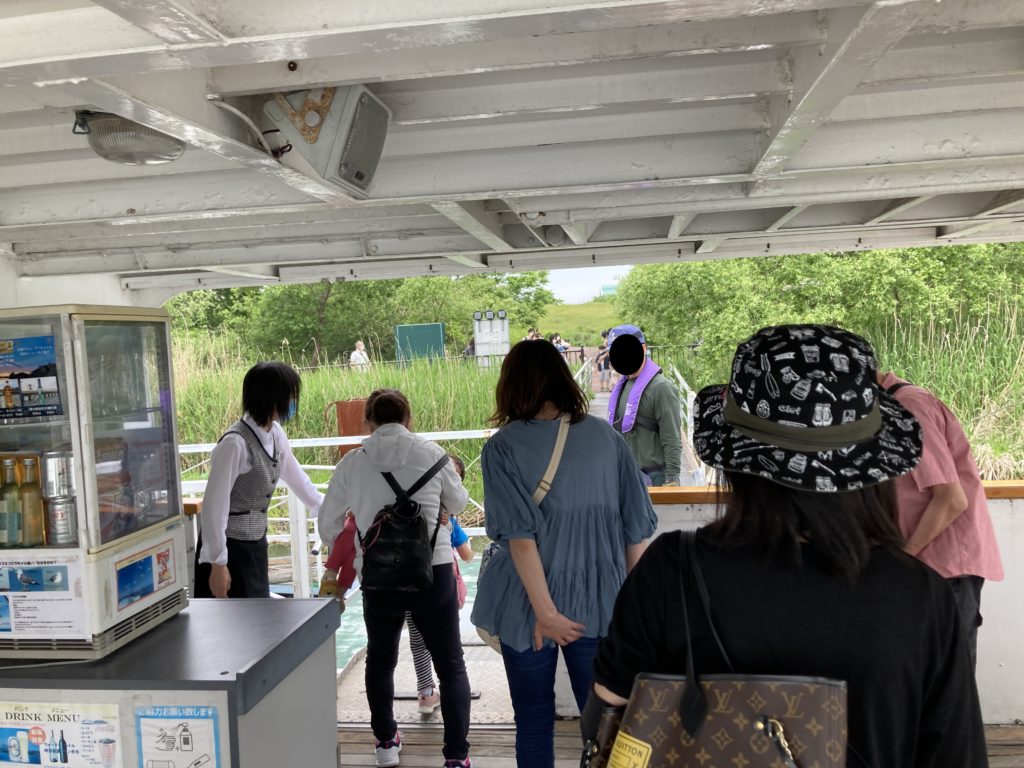 信濃川ウオーターシャトルバスの新潟ふるさと村の船着き場
