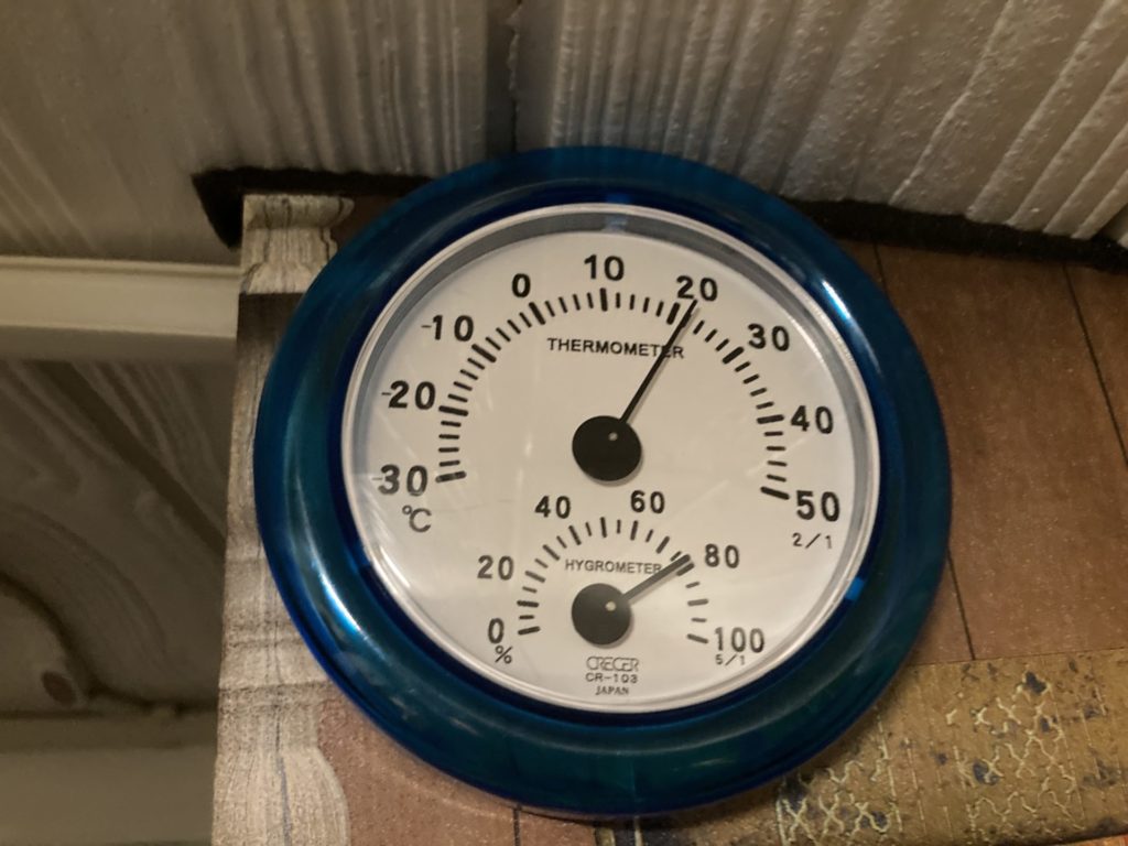 トレーラー室内の温度