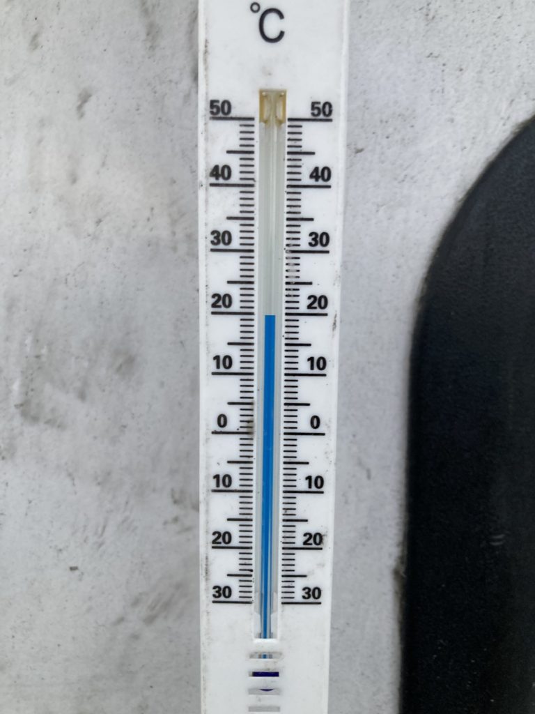 阿字ヶ浦海水浴場の6月の朝5時の気温は20℃