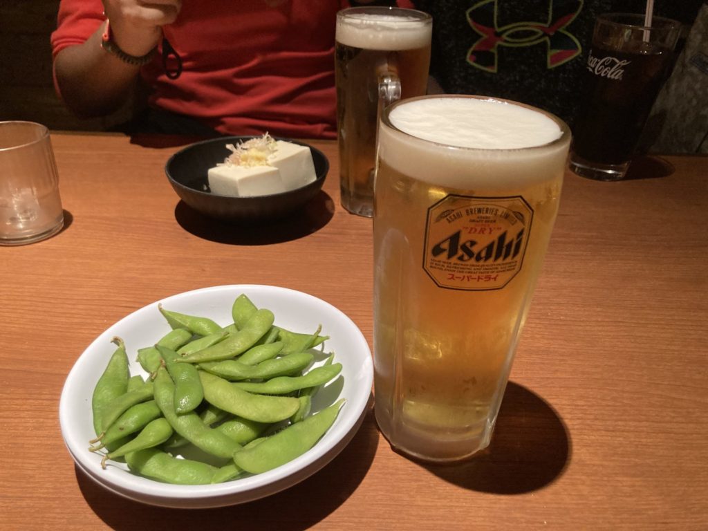 レストラン「神蔵」のビールセット