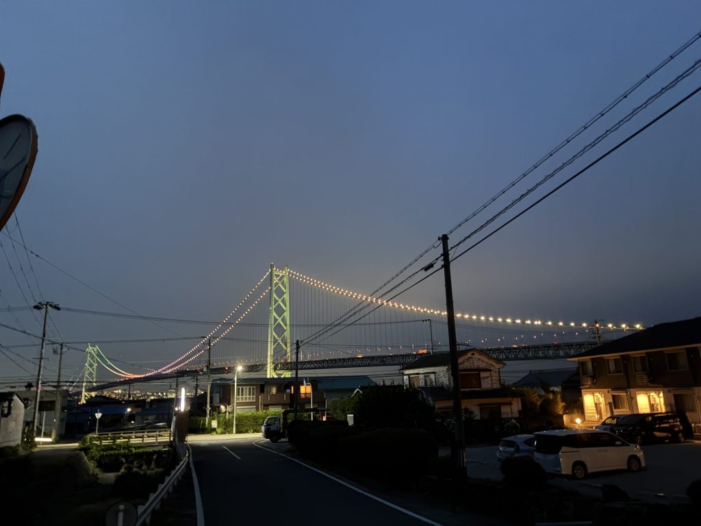 美湯松帆の郷から徒歩で道の駅あわじに向かう途中