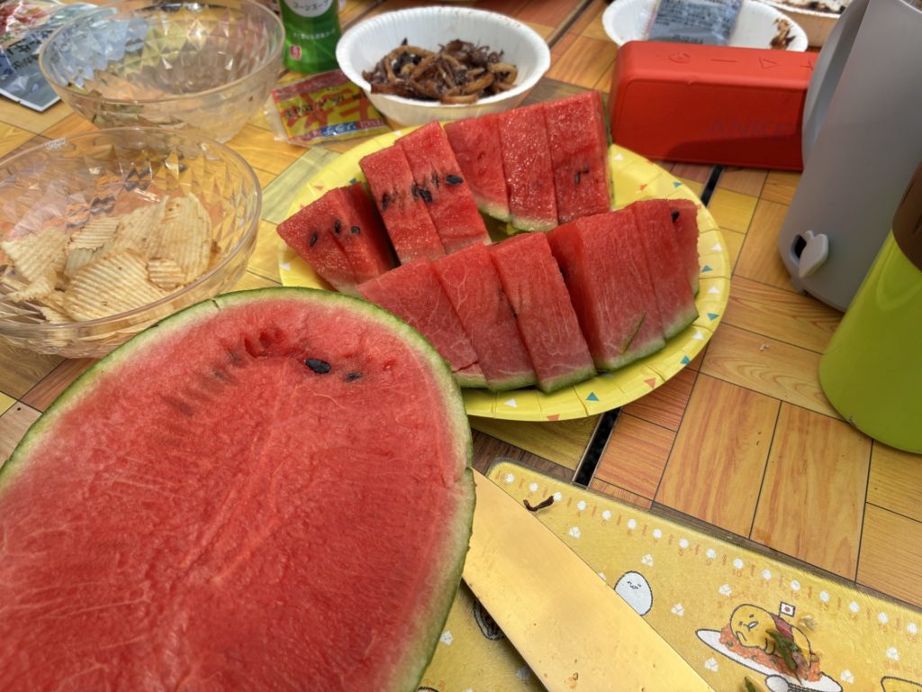 デザートはスイカ