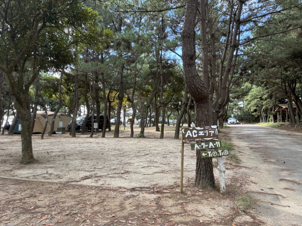 大洗サンビーチキャンプ場　Ａ８サイト