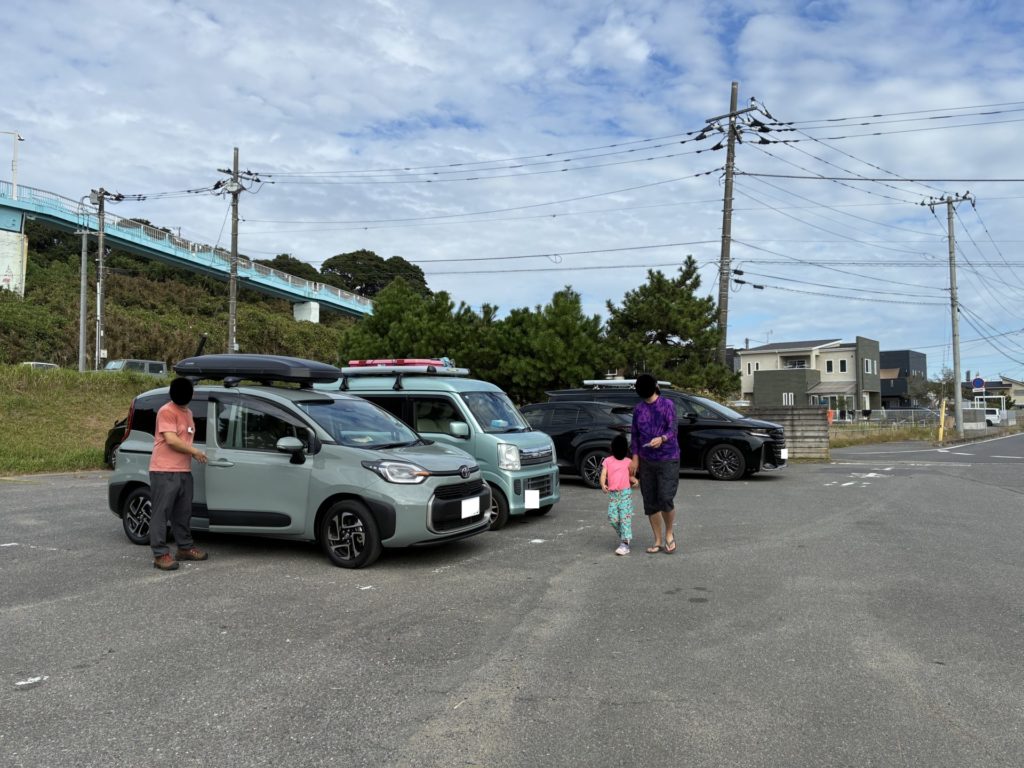 大洗サンビーチキャンプ場　駐車場