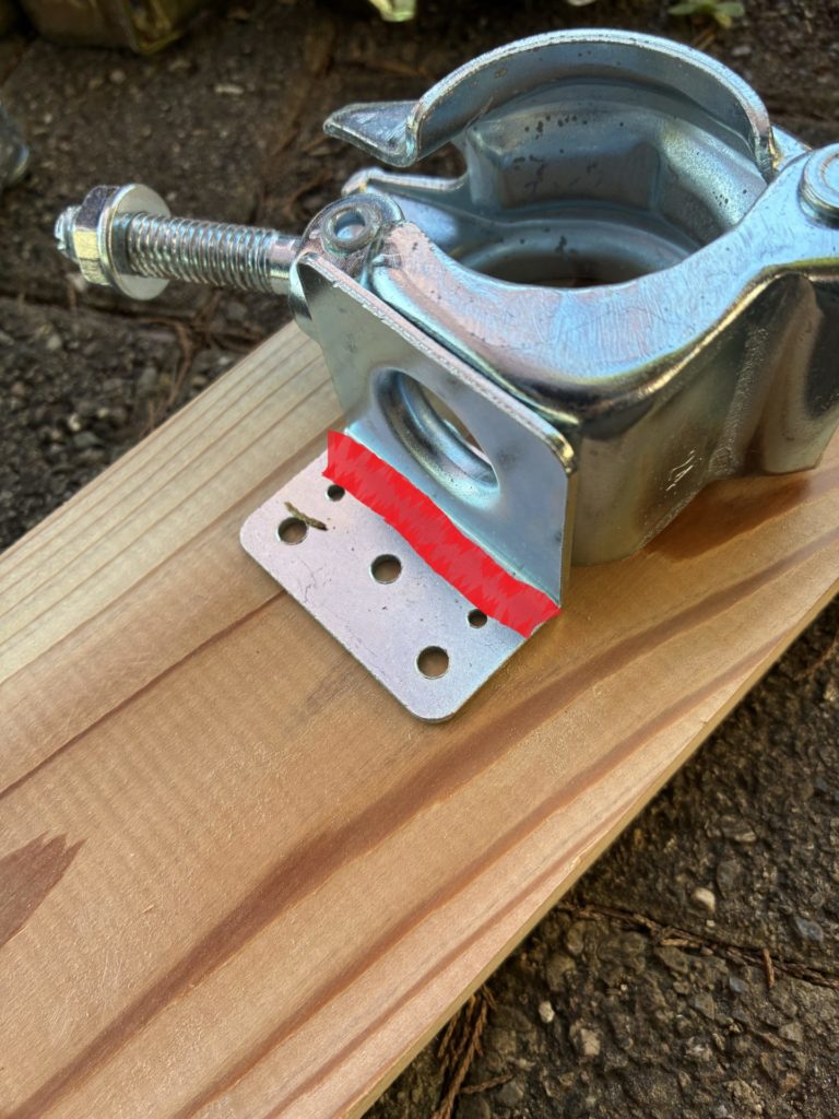 単管のクランプのカット