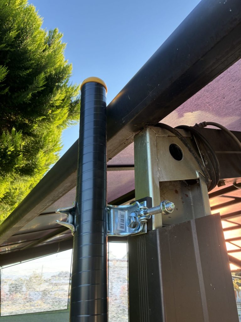 カーポートの高さ調整DIYでクランプで補強しようとしたら長さオーバー