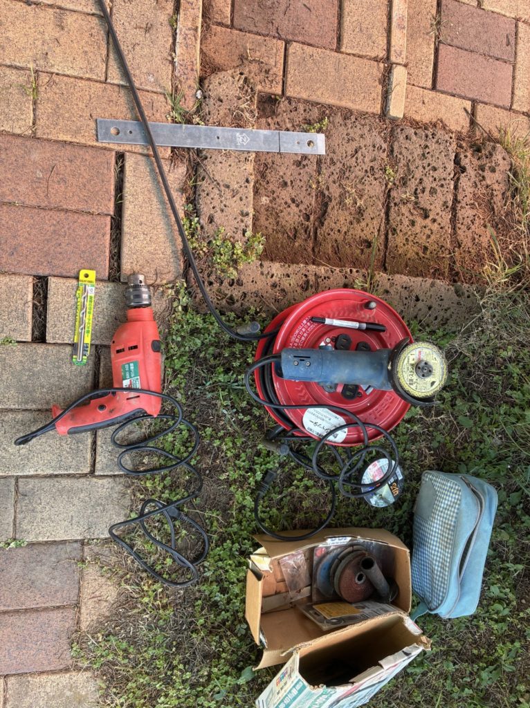 カーポートの高さ調整DIYで20cmアップ鉄鋼材で補強の加工