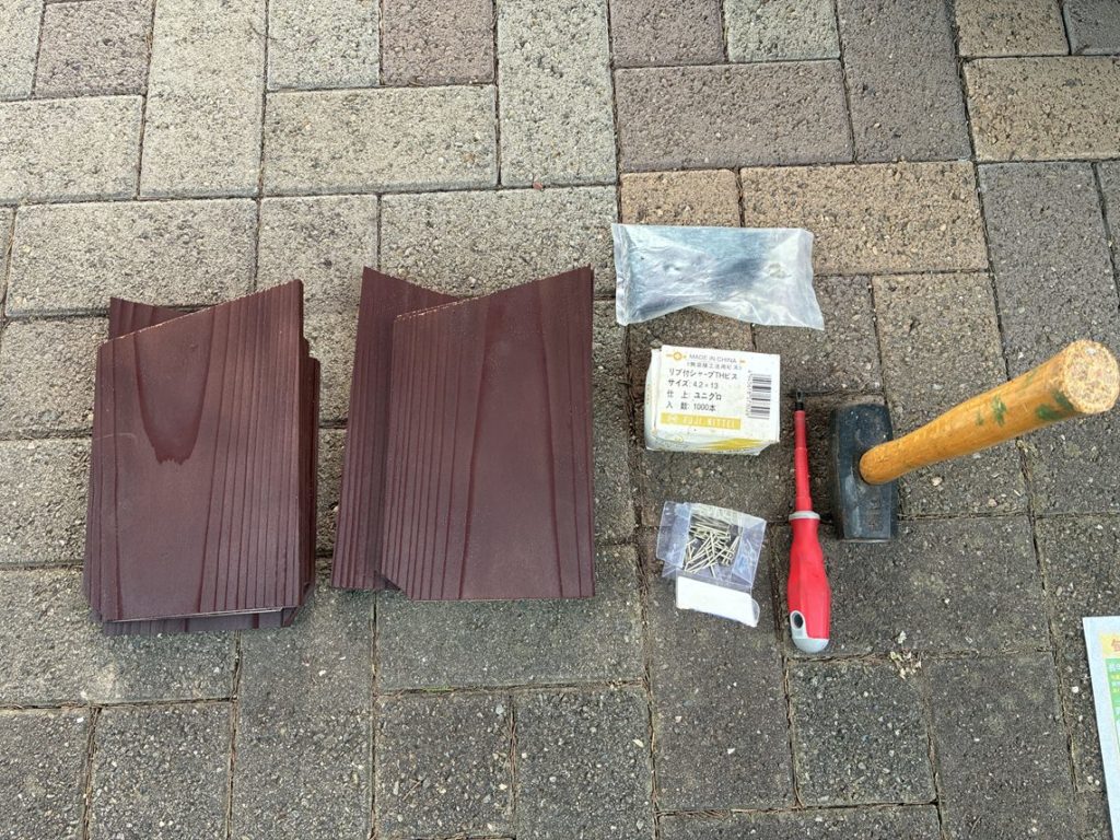 カーポートの高さ調整DIY 化粧板の取り付け